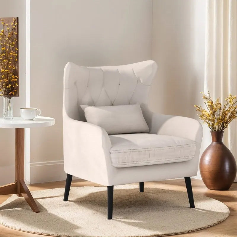 2-Piece Modern Velvet Living Room Set – Armchair & Double Cushion Couch