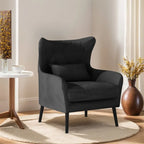 2-Piece Modern Velvet Living Room Set – Armchair & Double Cushion Couch