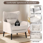 2-Piece Modern Velvet Living Room Set – Armchair & Double Cushion Couch