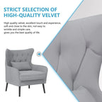 2-Piece Modern Velvet Living Room Set – Armchair & Double Cushion Couch