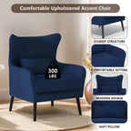 2-Piece Modern Velvet Living Room Set – Armchair & Double Cushion Couch