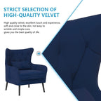 2-Piece Modern Velvet Living Room Set – Armchair & Double Cushion Couch
