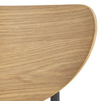 3-Piece Modern Round Dining Set – 37-Inch Two-Tone Table with Upholstered Chairs, Light Oak