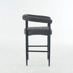Modern Boucle Bar Stools Set of 2,Counter Height with Metal Frame & Armrests for Kitchen Island, Dining Room