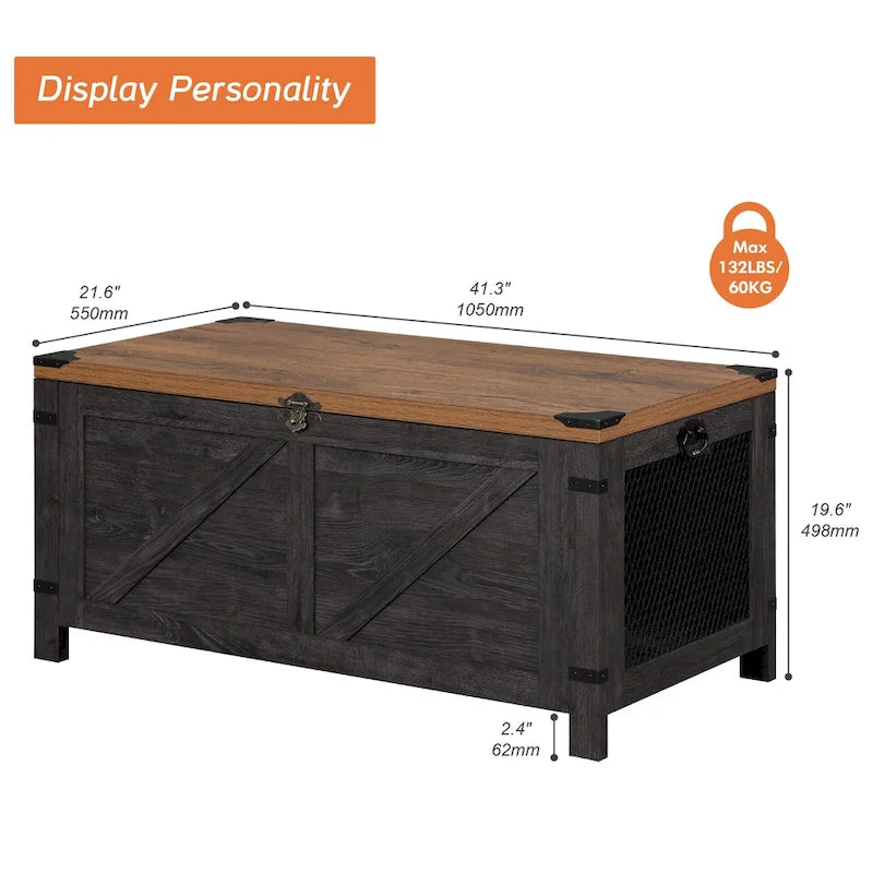 Lift Top Coffee Table with Hidden Storage Compartment, Modern Living Room Center Table