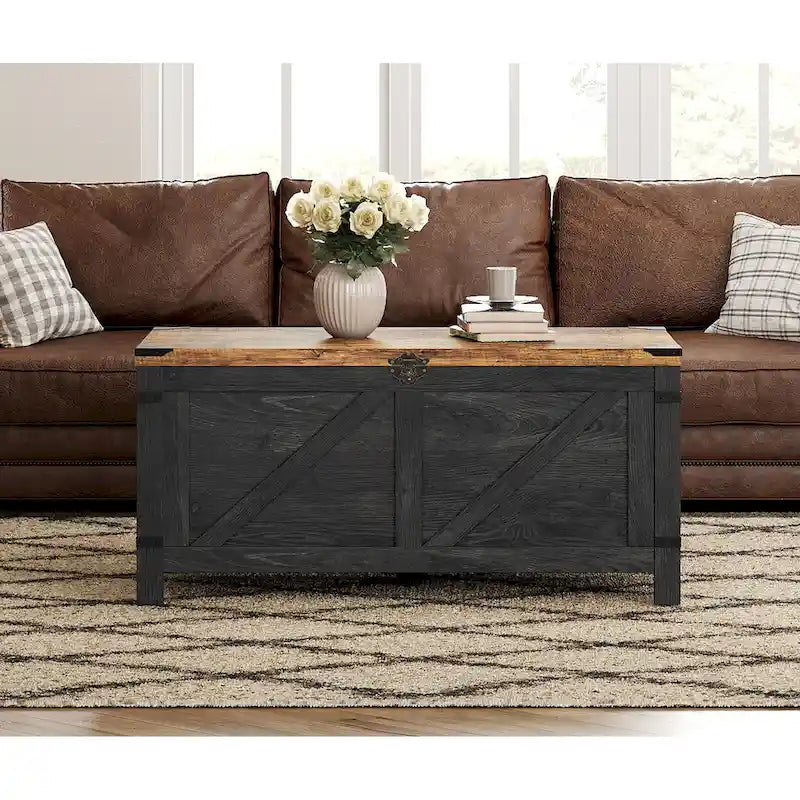 Lift Top Coffee Table with Hidden Storage Compartment, Modern Living Room Center Table