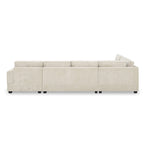 U-Shaped Chenille Sectional Sofa with Cup Holders on Armrests – Corner Couch Set