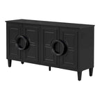 King Tufted Upholstered Bed with Wingback Headboard – Elegant Bedroom Furniture
