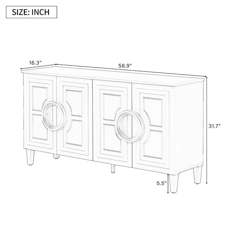 King Tufted Upholstered Bed with Wingback Headboard – Elegant Bedroom Furniture