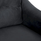 Black Modern 32.2 Upholstered Accent Chair with Sturdy Hardwood Frame and Soft Cushion