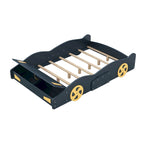 Full Size Pine Race Car Bed with Storage & Safety Side Rails – Kids Bedroom