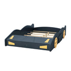 Full Size Pine Race Car Bed with Storage & Safety Side Rails – Kids Bedroom