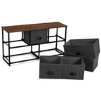 5-Drawer Dresser Storage Unit, Bedroom Side Table & Display Organizer, Dorm Furniture
