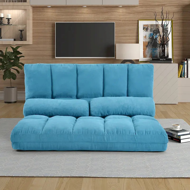 Adjustable Chaise Lounge Floor Sofa Bed – Convertible Folding Couch