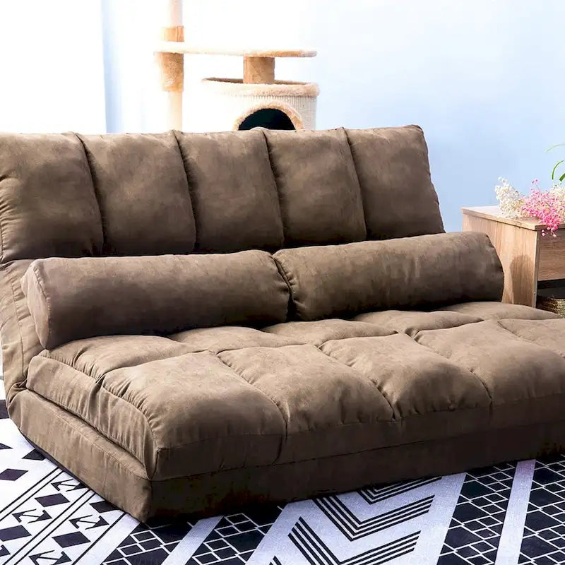 Adjustable Chaise Lounge Floor Sofa Bed – Convertible Folding Couch
