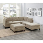 Camel Chenille Sectional Modular