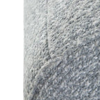Round Hand-Woven Cotton Braided Pouf with Polystyrene Bead Filling