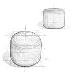 Round Hand-Woven Cotton Braided Pouf with Polystyrene Bead Filling
