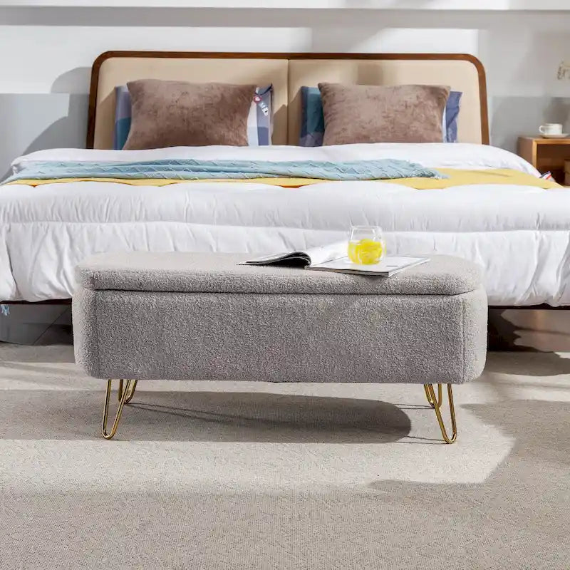 Queen Storage Bed with 4 Drawers – Upholstered Platform Bed with Under-Bed Storage