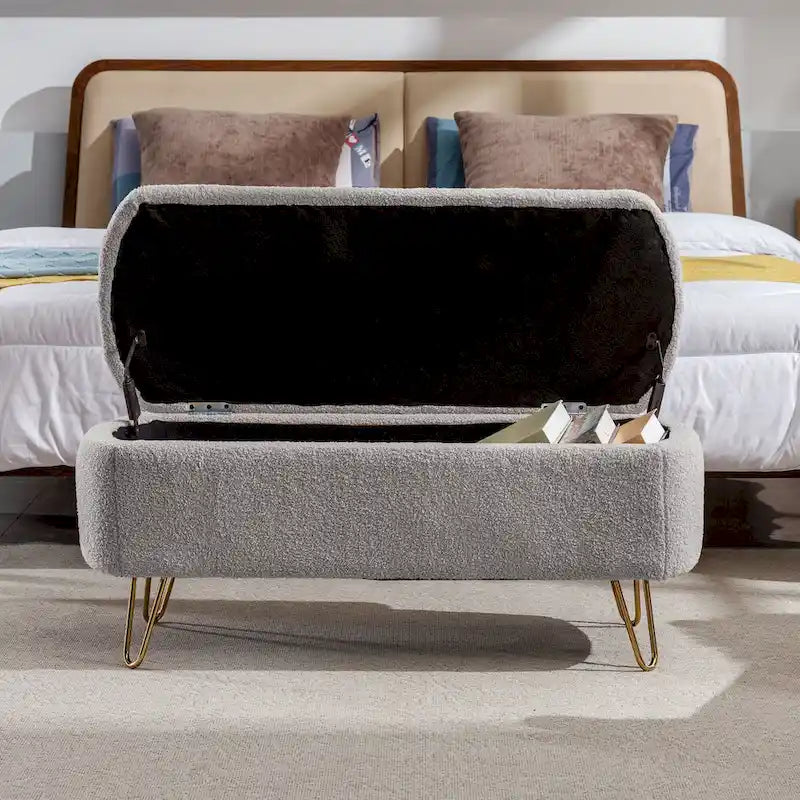 Queen Storage Bed with 4 Drawers – Upholstered Platform Bed with Under-Bed Storage