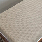 2-Drawer Wood Storage Bench with Floral Carvings – Walnut Finish