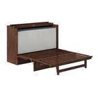 Queen Murphy Bed Chest with Memory Foam Mattress – Space-Saving Wall Bed