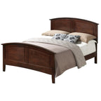 Queen Panel Bed with Curved Top Rail – Simple Modern Design