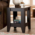  Cornesti Dark Brown Wood End Table