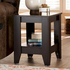  Cornesti Dark Brown Wood End Table
