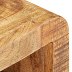 Industrial Solid Wood Legs Nightstand Side End Table for Bedroom, 11.8" x 11.8" x 16.1"