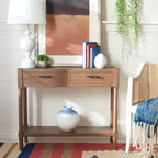 2-Drawer Console Table, 35.5"W x 13"D x 29.5"H, Entryway Hallway Accent Table