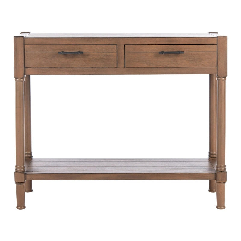 2-Drawer Console Table, 35.5"W x 13"D x 29.5"H, Entryway Hallway Accent Table