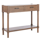 2-Drawer Console Table, 35.5"W x 13"D x 29.5"H, Entryway Hallway Accent Table
