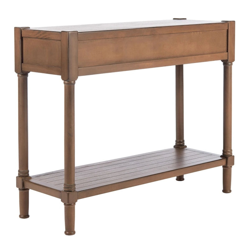2-Drawer Console Table, 35.5"W x 13"D x 29.5"H, Entryway Hallway Accent Table