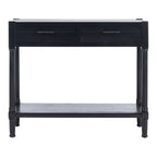 2-Drawer Console Table, 35.5"W x 13"D x 29.5"H, Entryway Hallway Accent Table