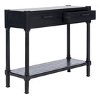 2-Drawer Console Table, 35.5"W x 13"D x 29.5"H, Entryway Hallway Accent Table
