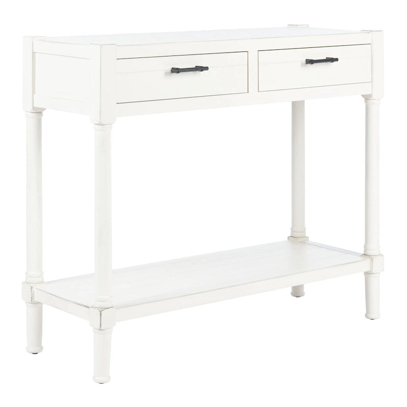 2-Drawer Console Table, 35.5"W x 13"D x 29.5"H, Entryway Hallway Accent Table