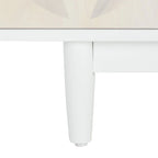 3-Shelf Patterned Media Stand TV Console, 54"W x 15"D x 22"H, Living Room Storage
