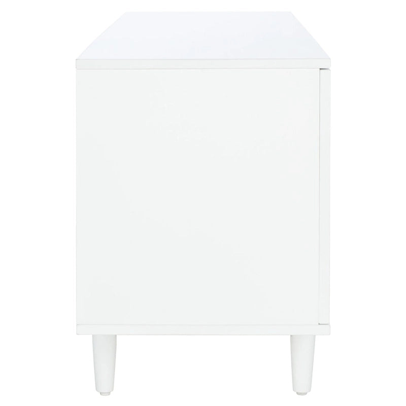 3-Shelf Patterned Media Stand TV Console, 54"W x 15"D x 22"H, Living Room Storage