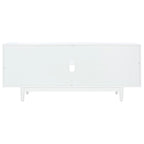 3-Shelf Patterned Media Stand TV Console, 54"W x 15"D x 22"H, Living Room Storage