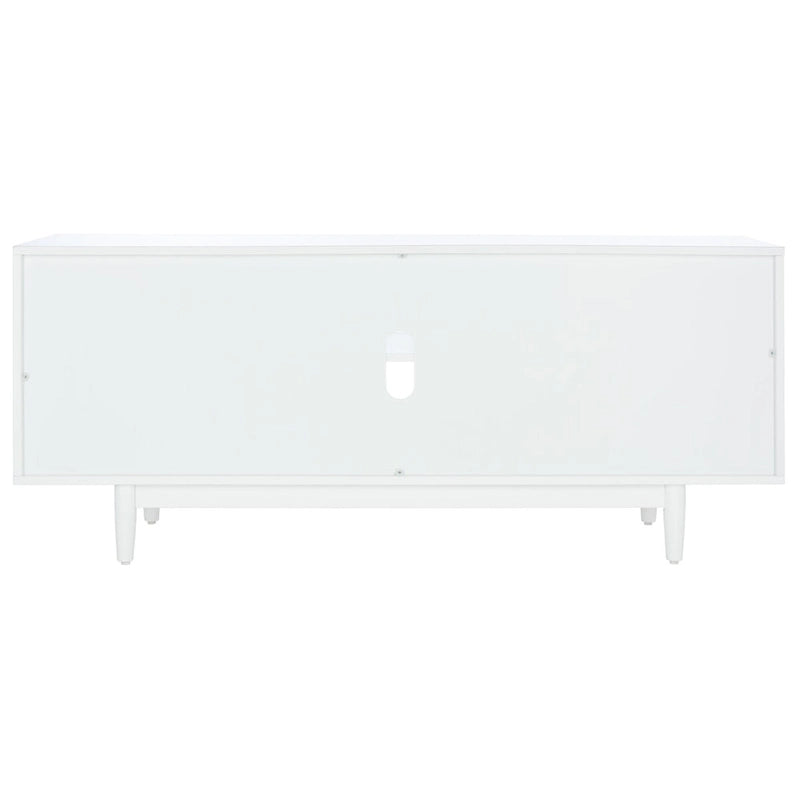 3-Shelf Patterned Media Stand TV Console, 54"W x 15"D x 22"H, Living Room Storage