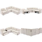 Power Recliner Corner Sofa Home Theater Reclining Sofa