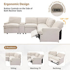 Power Recliner Corner Sofa Home Theater Reclining Sofa