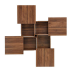 Marble Veneer Coffee Table Sliding Top with Storage