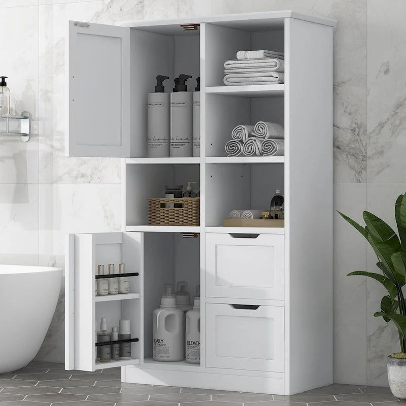 Floating Wall Shelf with Drawer – Modern Wall-Mounted Storage Shelf