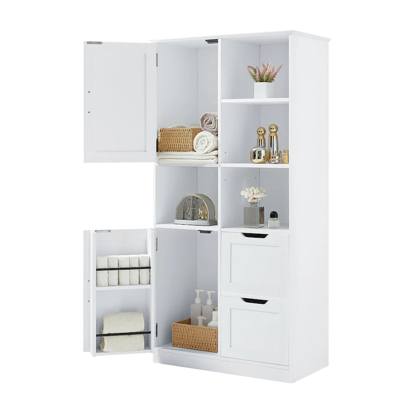 Floating Wall Shelf with Drawer – Modern Wall-Mounted Storage Shelf