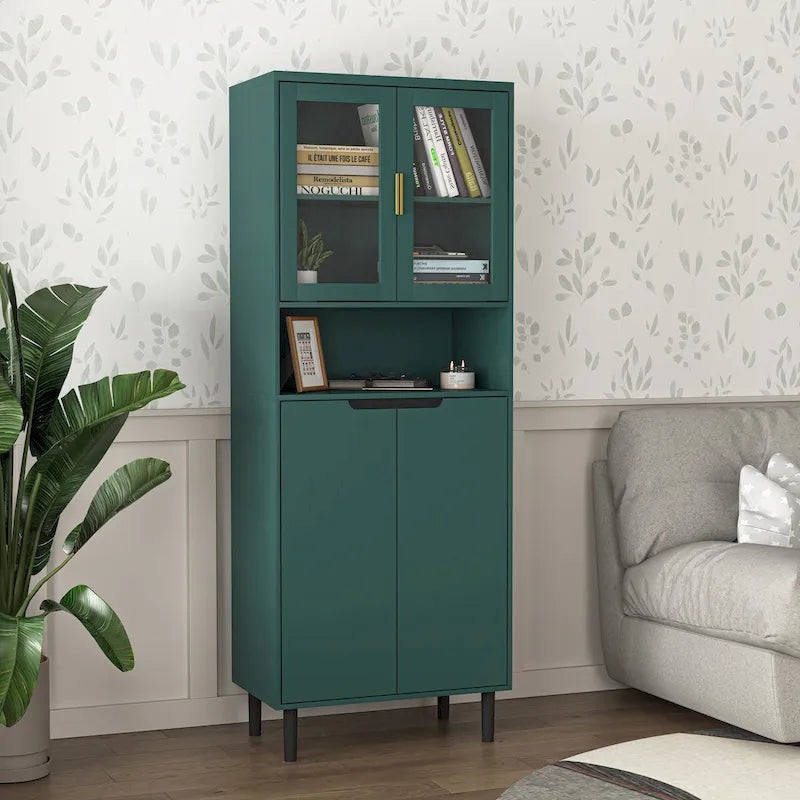 Mid-Century Modern 6-Drawer Dresser with Tapered Legs – Bedroom Storage