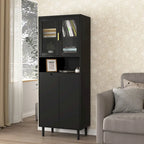 Mid-Century Modern 6-Drawer Dresser with Tapered Legs – Bedroom Storage