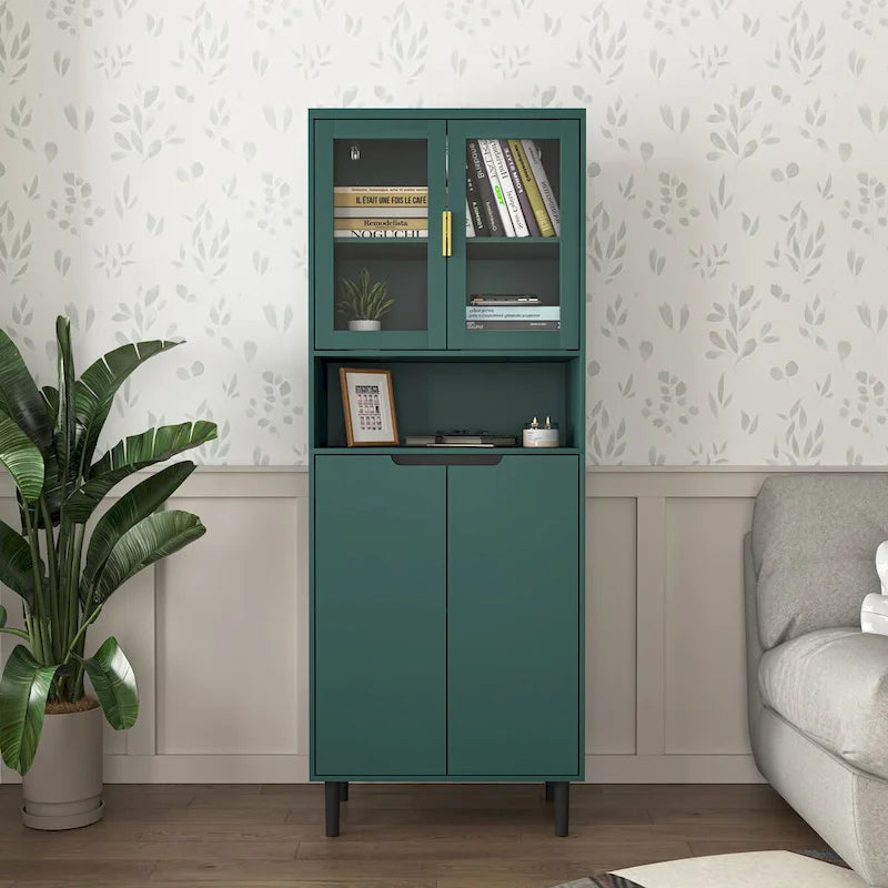 Mid-Century Modern 6-Drawer Dresser with Tapered Legs – Bedroom Storage