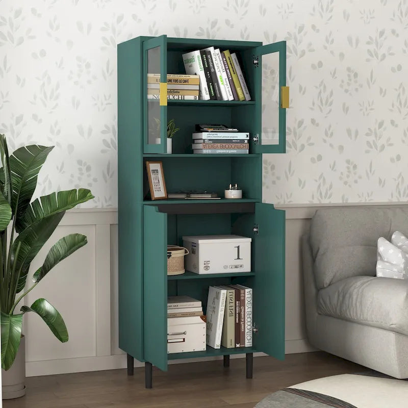 Mid-Century Modern 6-Drawer Dresser with Tapered Legs – Bedroom Storage